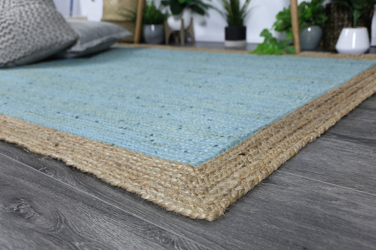 Hampton Blue Centre Jute Rug