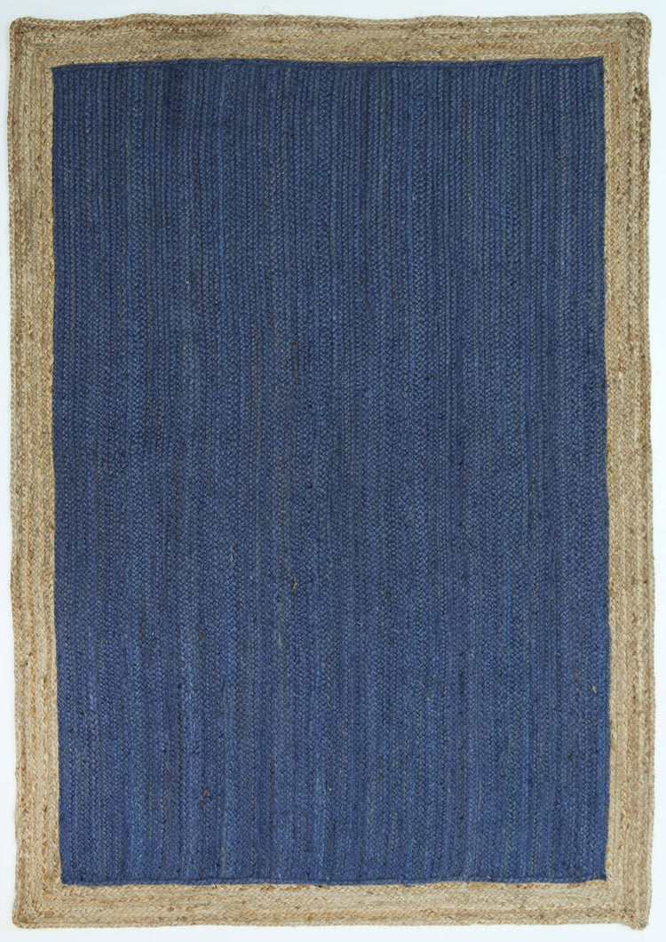Hampton Navy Blue Centre Jute Rug
