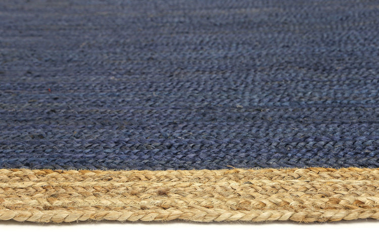 Hampton Navy Blue Centre Jute Rug