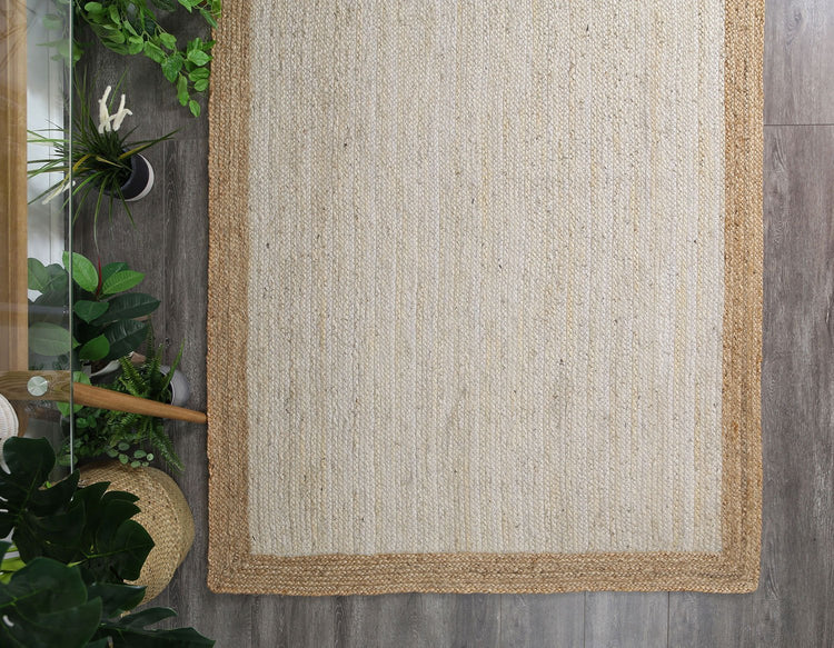 Hampton Light Pink Centre Jute Rug