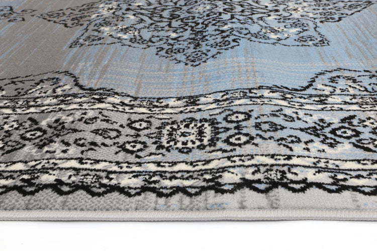 Allure Modern Classic Blue Grey Rug