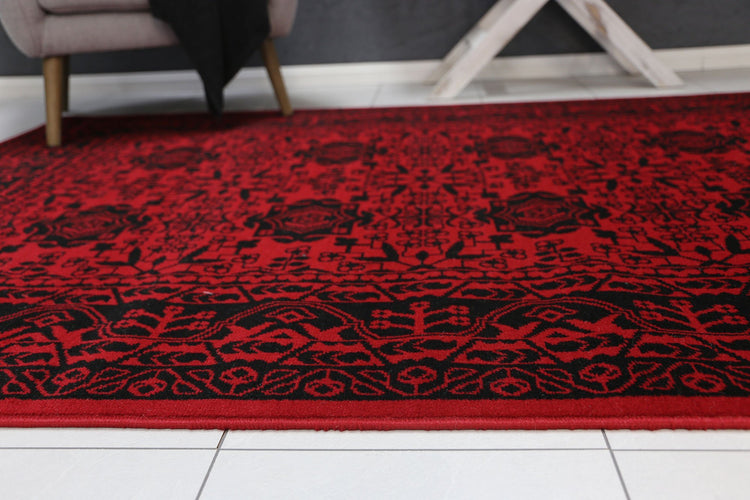 Allure Afghan Herat Red Rug