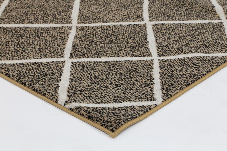 Allure Cross Diamond Beige Cream Rug