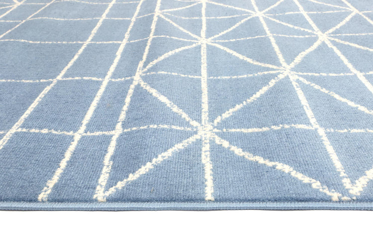Allure Modern Moroccan Light Blue Rug