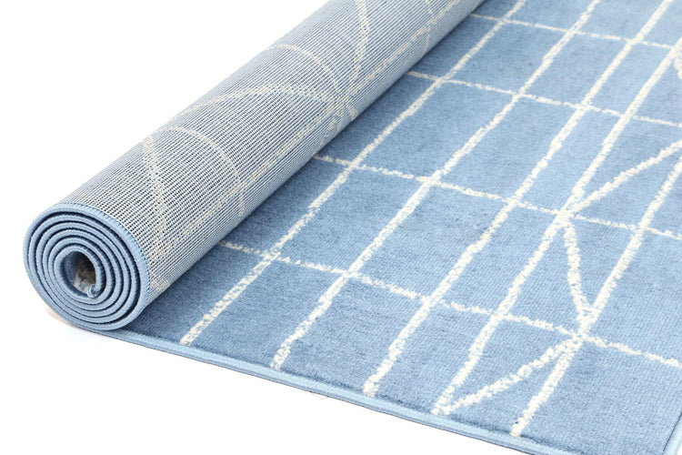 Allure Modern Moroccan Light Blue Rug