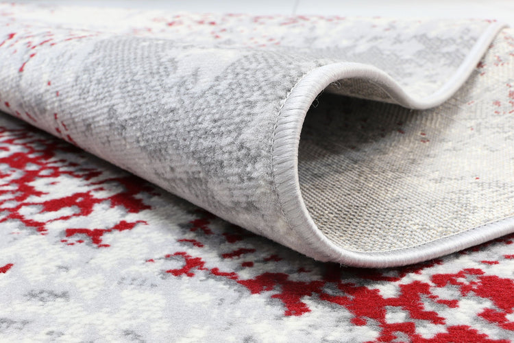Allure Modern Abstract Red Rug