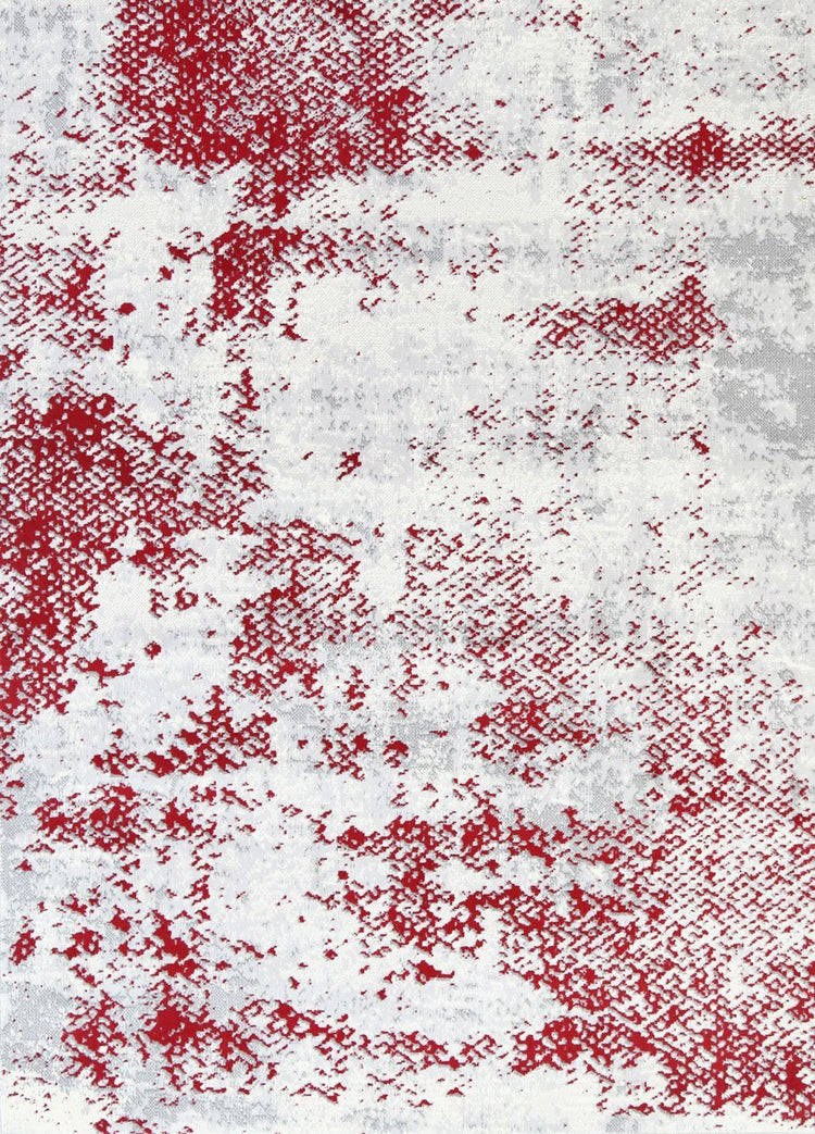 Allure Modern Abstract Red Rug