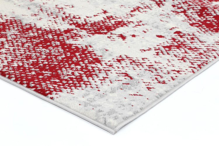 Allure Modern Abstract Red Rug