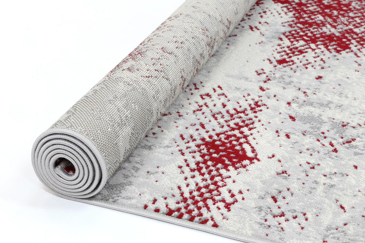 Allure Modern Abstract Red Rug