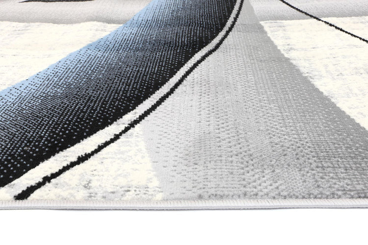 Allure Modern Artistic Blue Rug