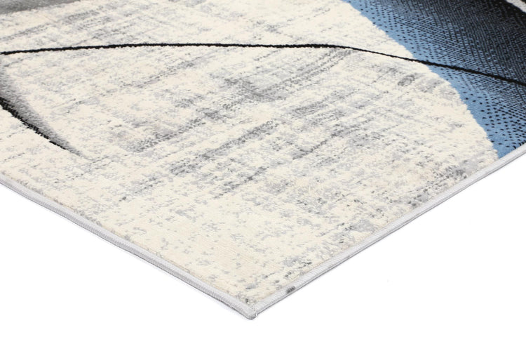 Allure Modern Artistic Blue Rug