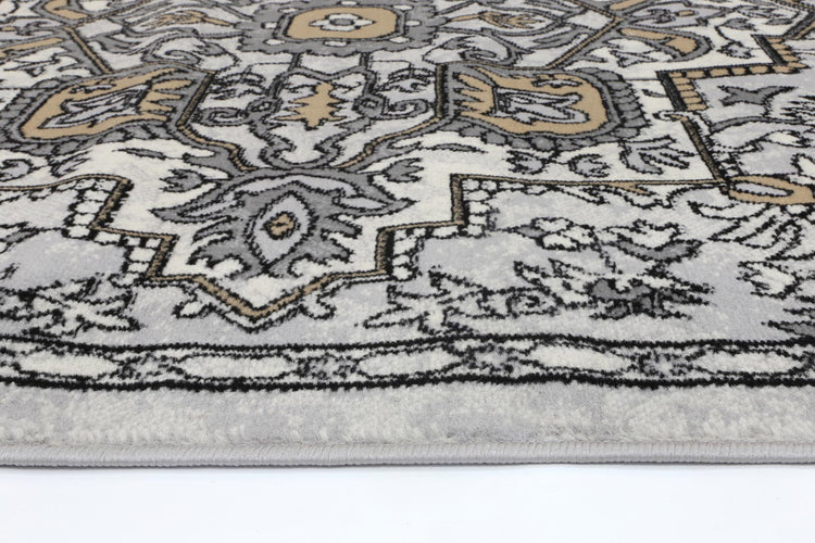 Allure Distressed Vintage Beige Light Grey Rug
