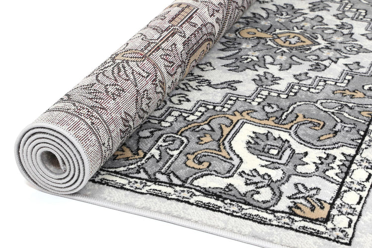 Allure Distressed Vintage Beige Light Grey Rug