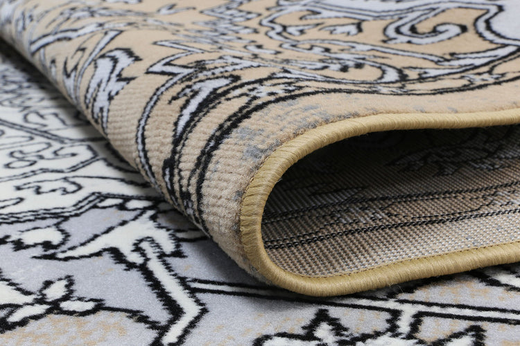 Allure Distressed Vintage Light Grey Beige Rug