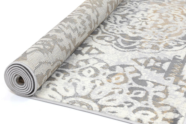 Allure Distressed Classic Beige Grey Rug