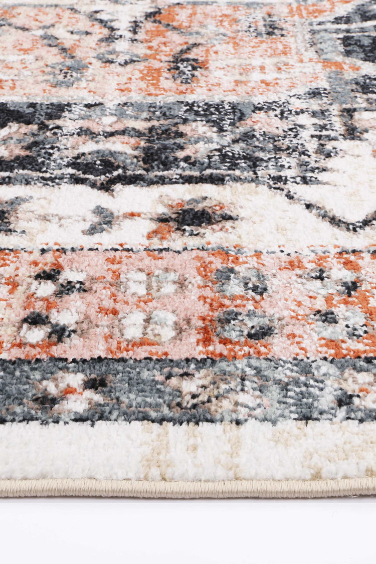 Anatolia Traditional Terracotta White Rug