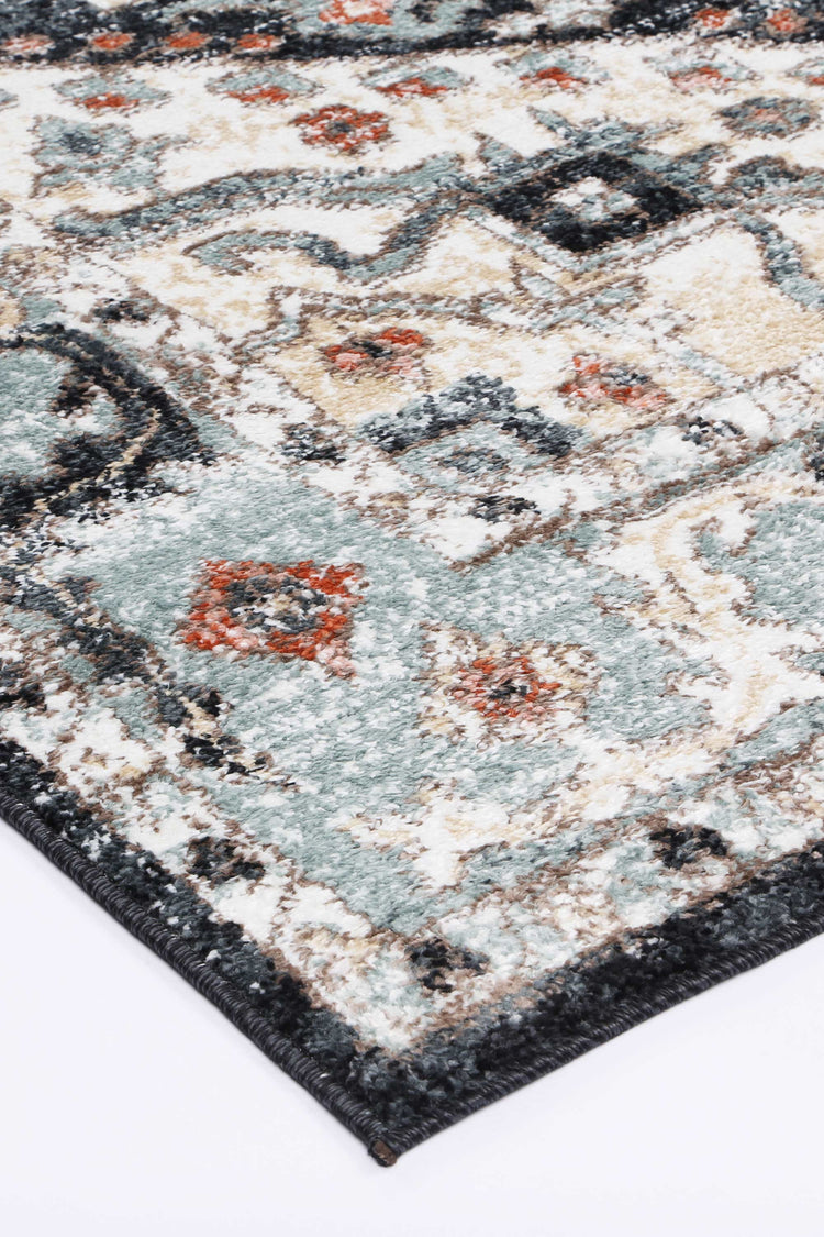Anatolia Traditional Blue Charcoal Rug