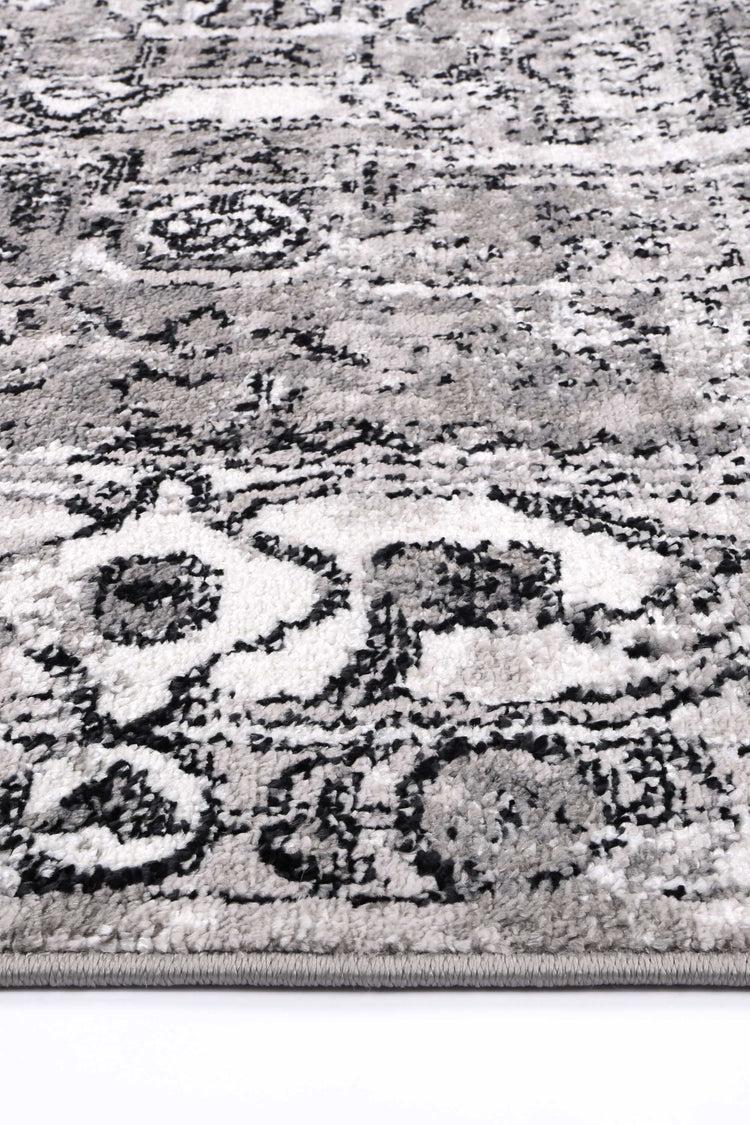 Anatolia Traditional Black Grey Rug