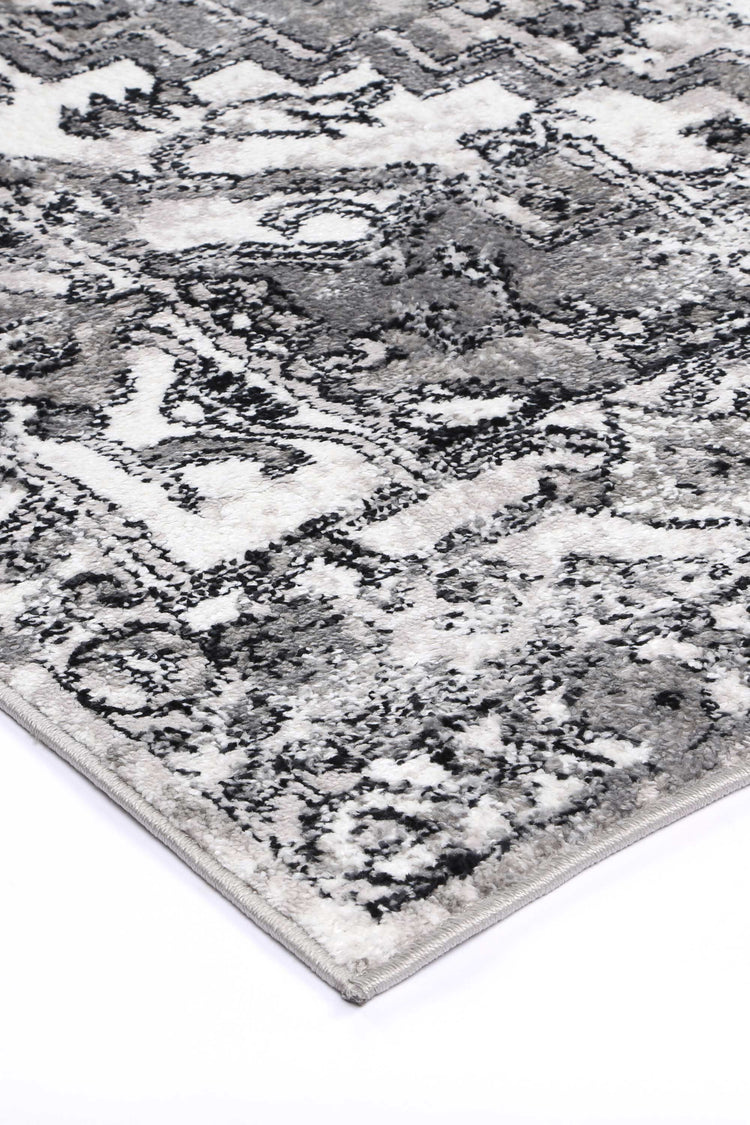 Anatolia Traditional Black Grey Rug
