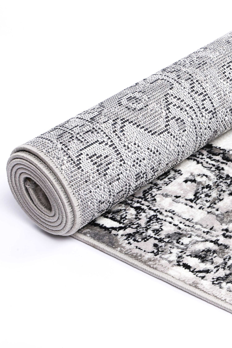 Anatolia Traditional Black Grey Rug