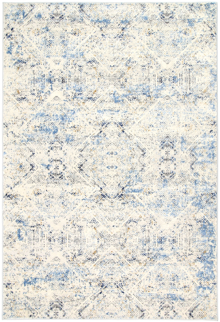 Amelia Navy Blue Ikat Rug