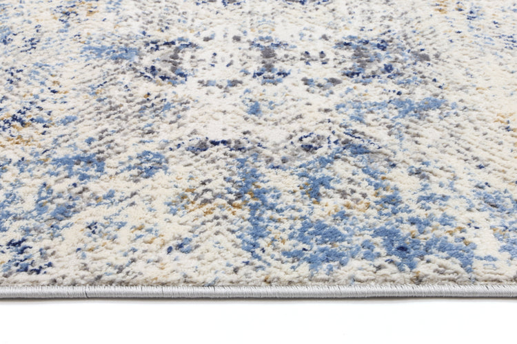 Amelia Navy Blue Ikat Rug