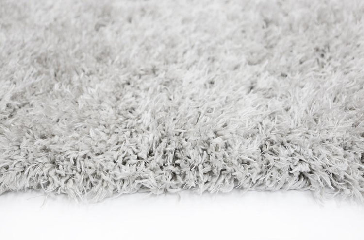 Flokati Shag Rug Silver