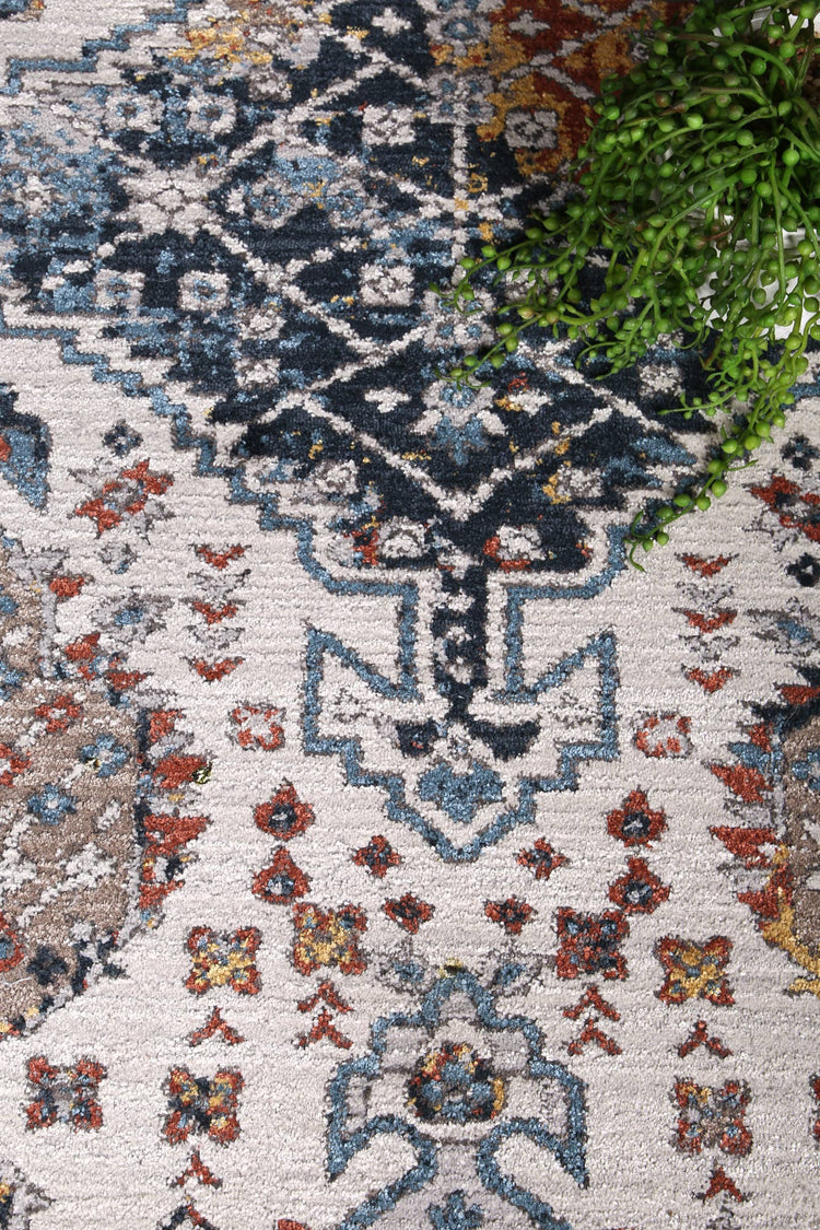 Talulla Oriental Multi Cream Rug