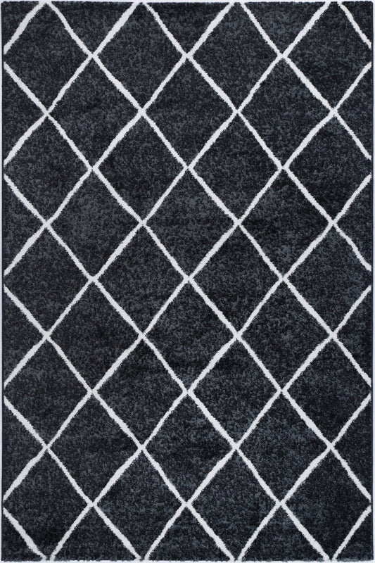 Windjana Diamond Charcoal Rug