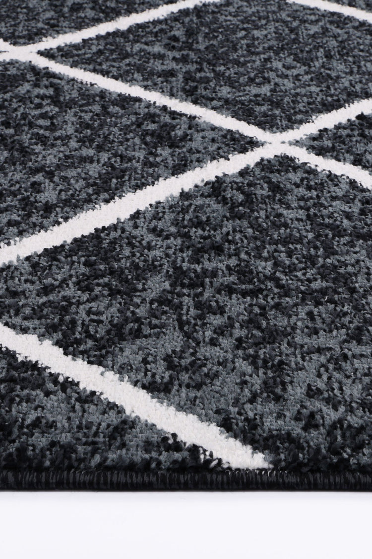 Windjana Diamond Charcoal Rug