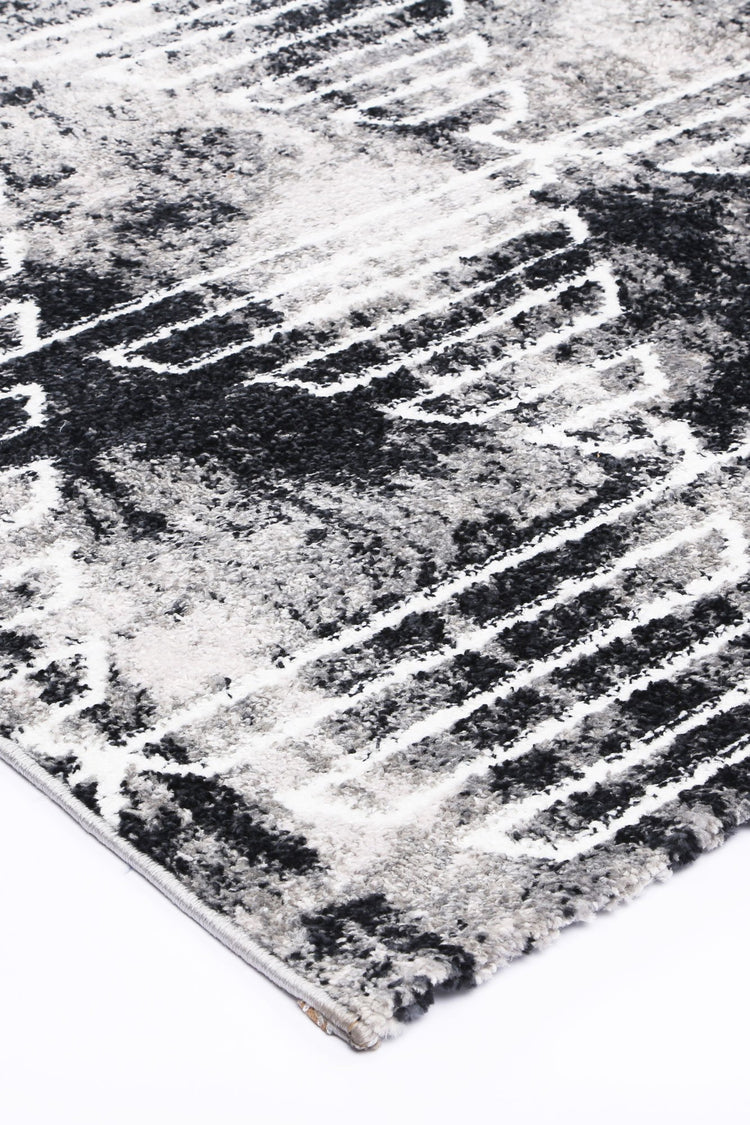 Windjana Transitional Geometric Grey Rug