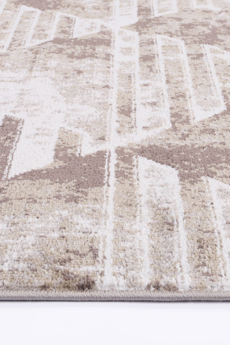 Windjana Transitional Geometric Latte Rug