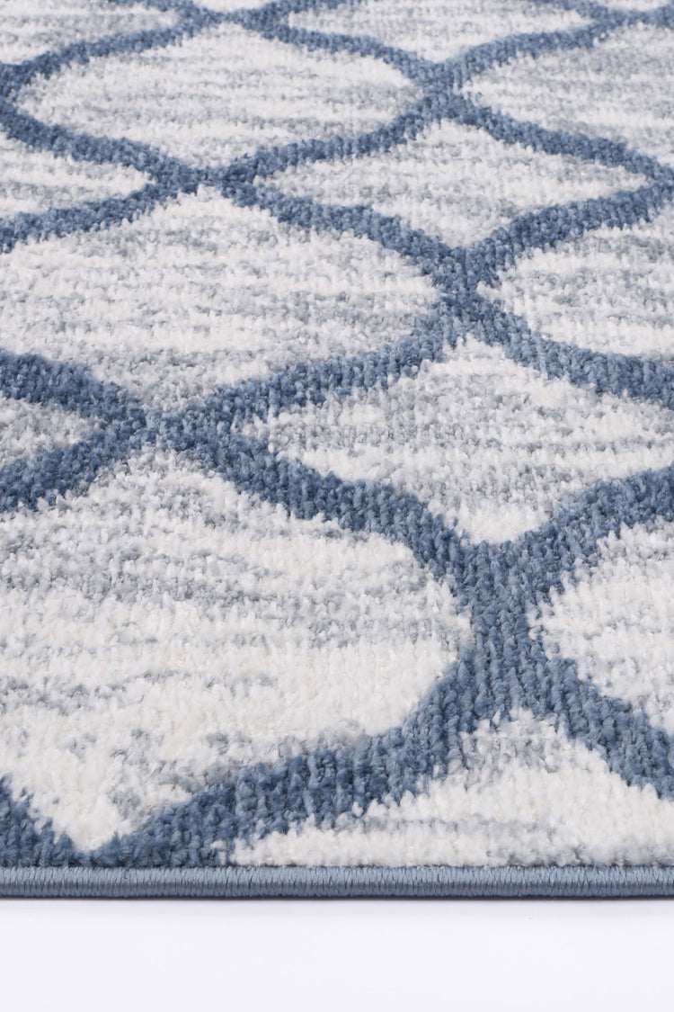 Windjana Lattice Blue Rug