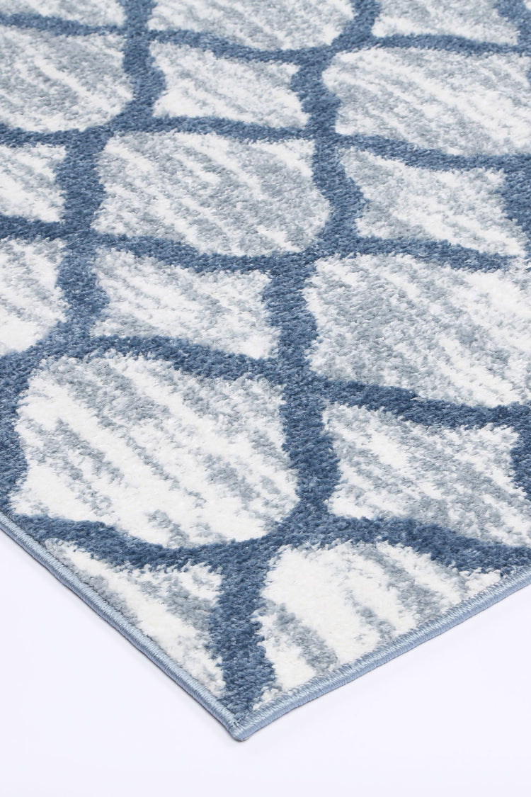 Windjana Lattice Blue Rug