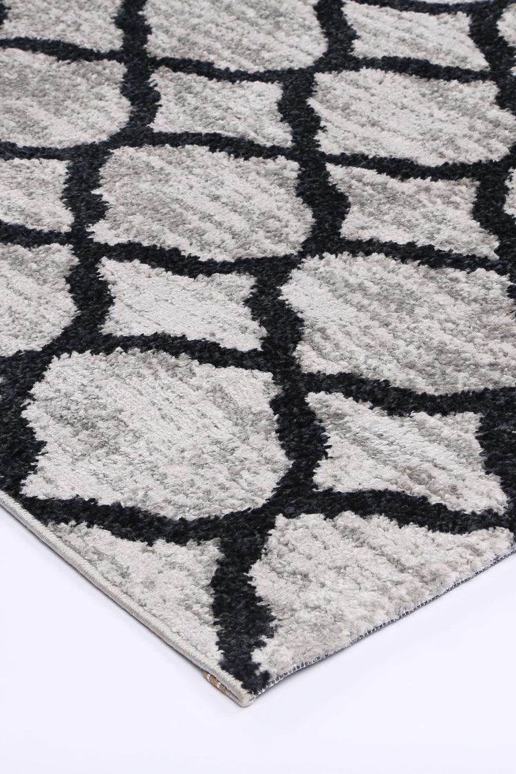 Windjana Lattice Charcoal Rug