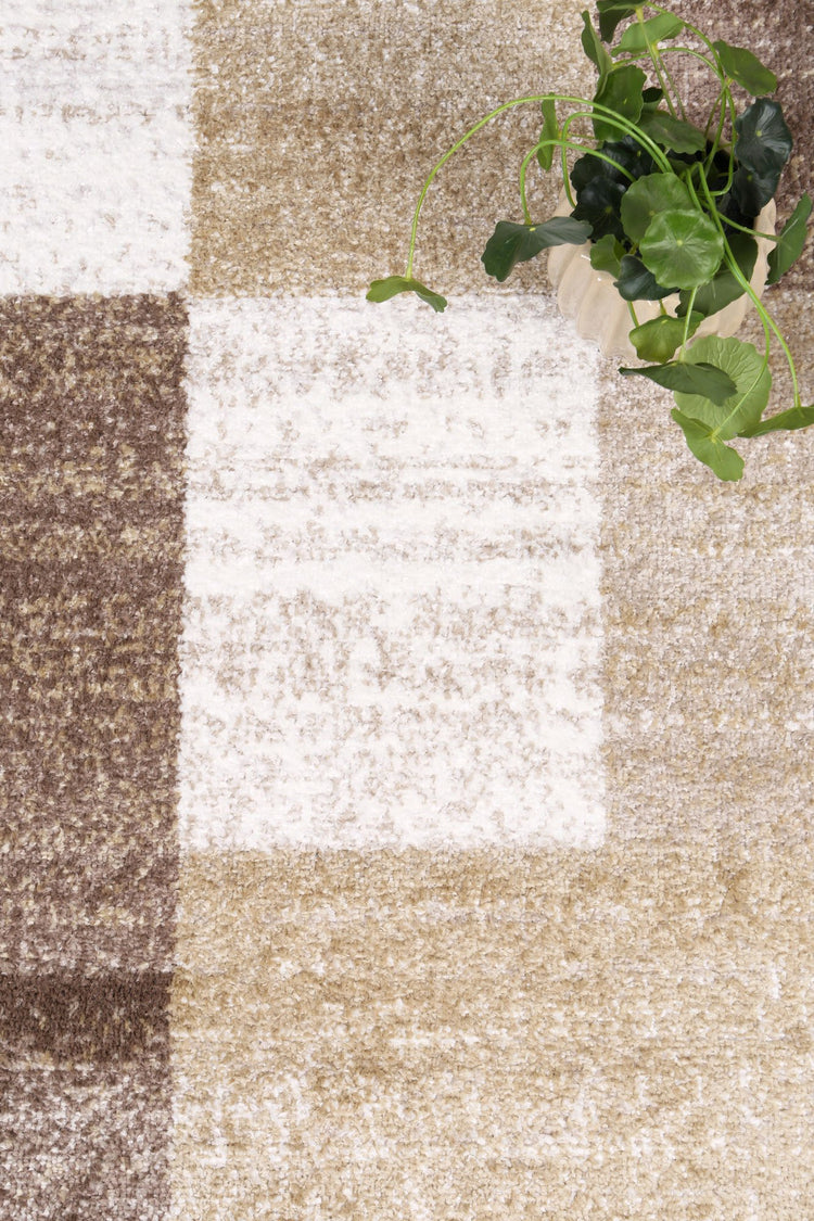 Windjana Abstract Geometric Beige Rug