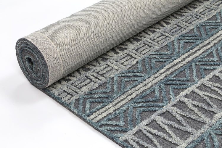 Mirabella Cazorla Charcoal Contemporary Rug