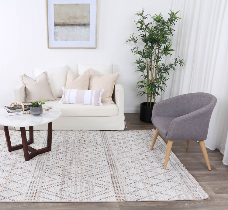 Annapolis Tabriz Beige Geometric Soft Rug