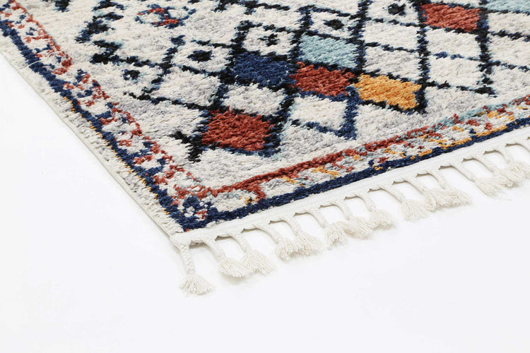 Boho Moroccan Ifran Blue Rug