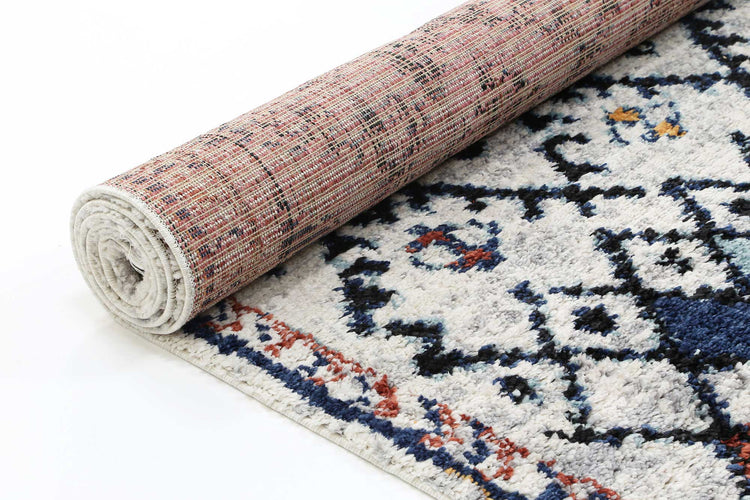 Boho Moroccan Ifran Blue Rug