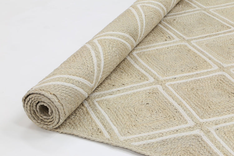 Artisan Beige Natural Parquetry Rug