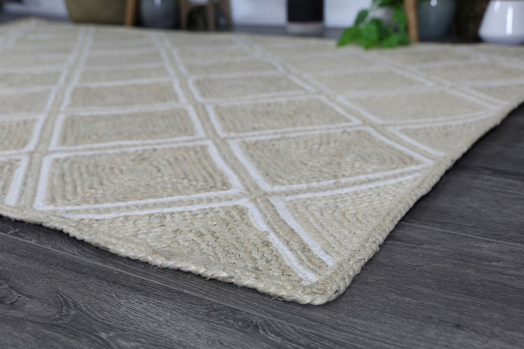 Artisan Beige Natural Parquetry Rug