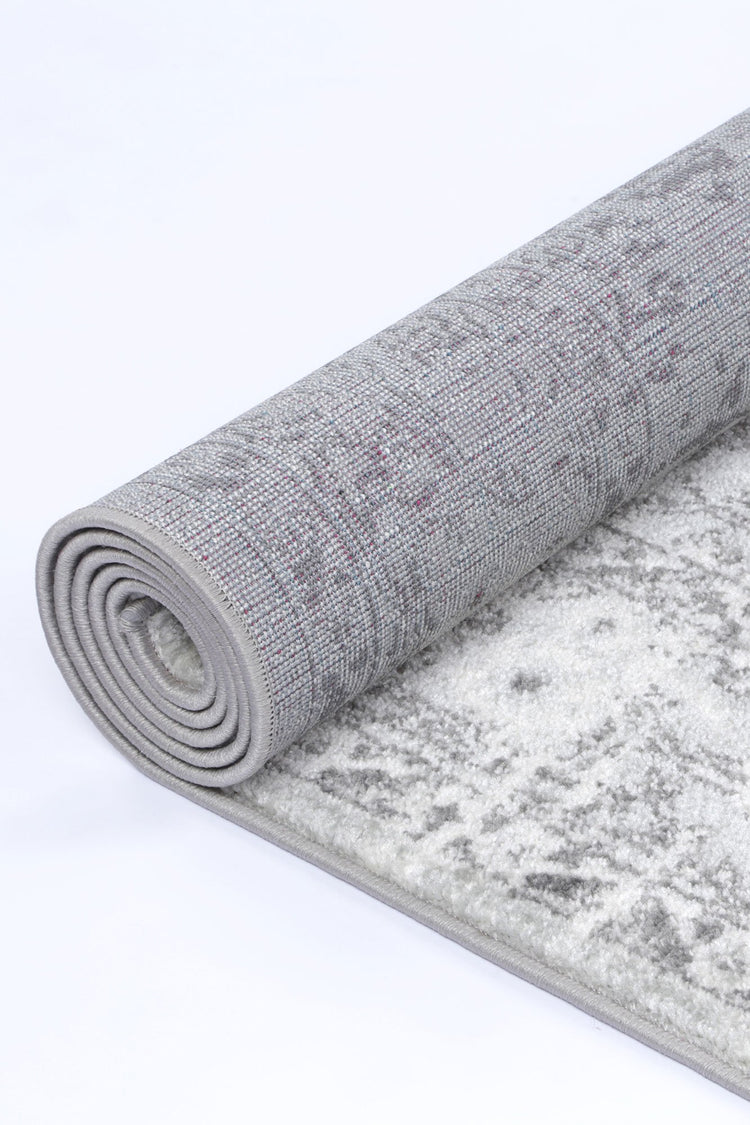 Ligures Grey White Ancient Rug