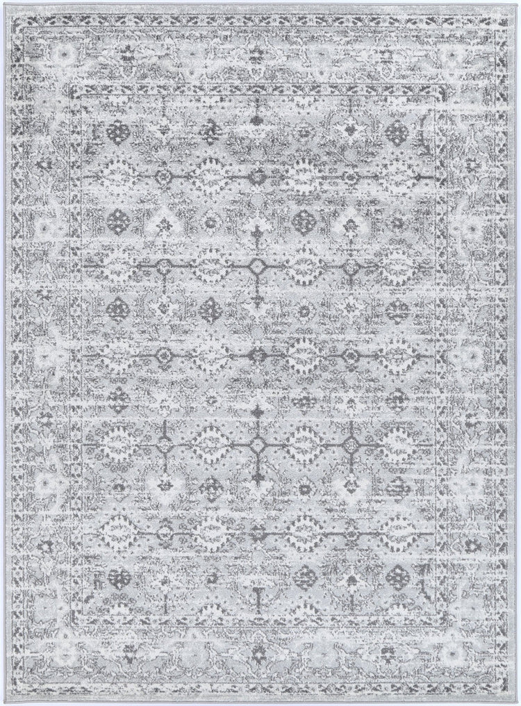 Ligures Grey White Ancient Rug