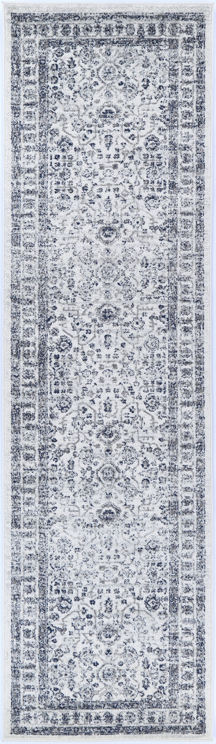 Ligures Navy Cream Traditional Rug