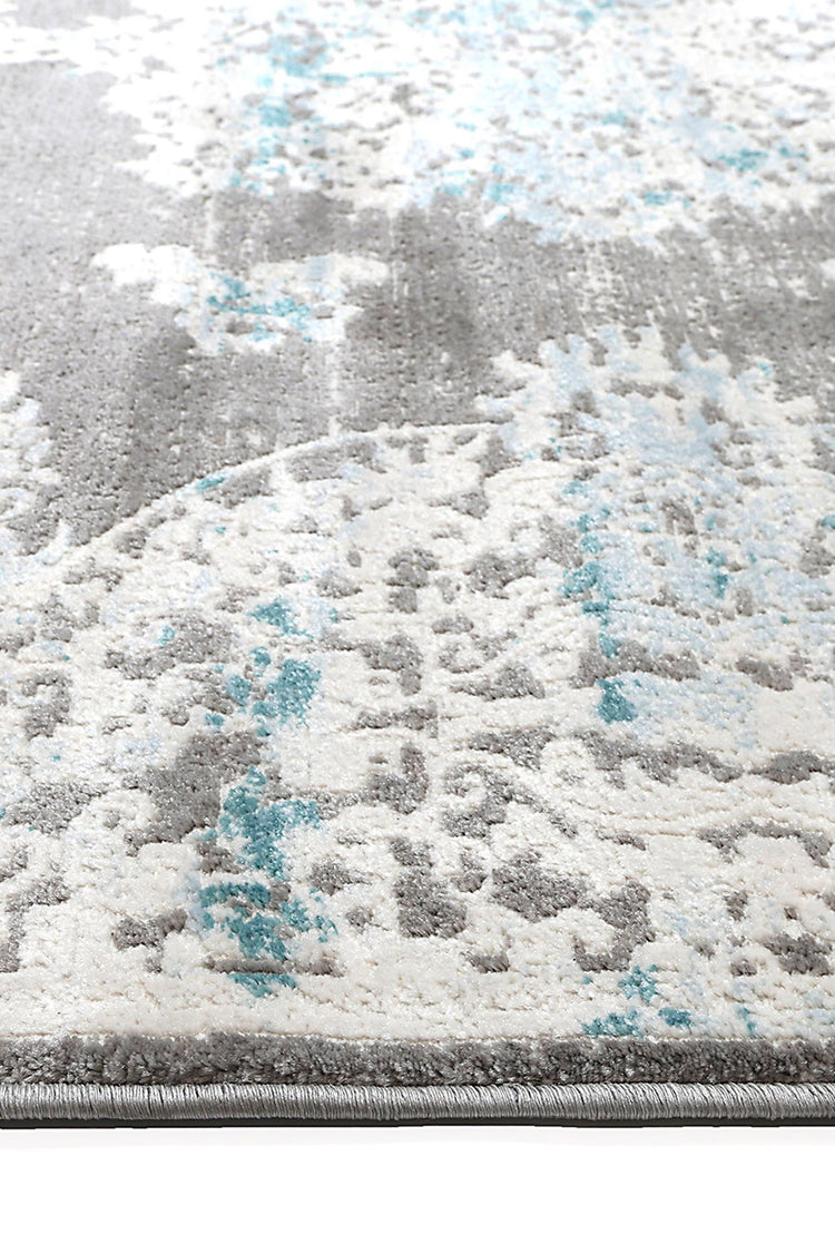 Rapsody Medallion Blue Rug