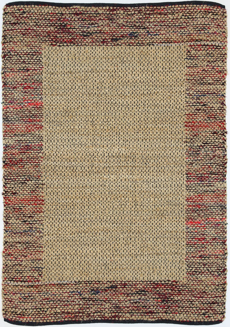 Mahal Multi Colour Boarder Jute Rug