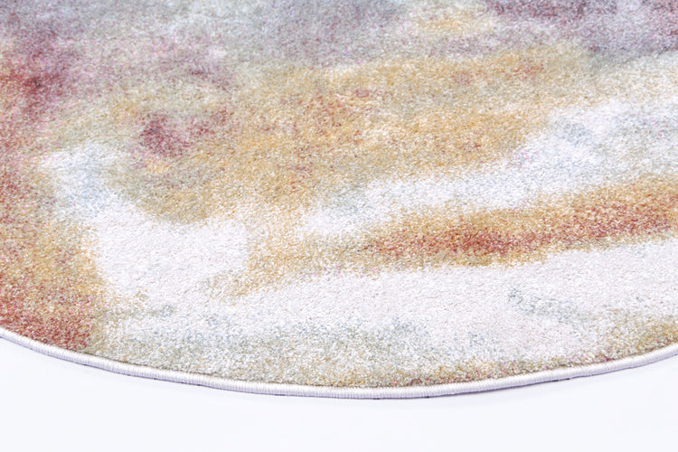 Windsor Water Art Multi Round Rug