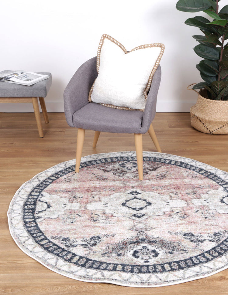 Windsor Ombre Vintage Round Rug