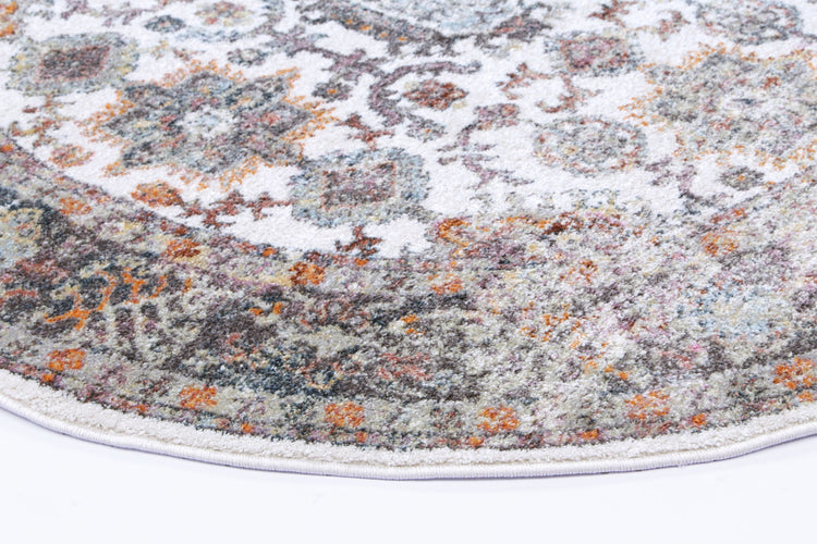 Windsor Boarder Cream Round Rug